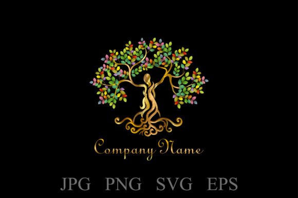 Ancient Decorative Tree Logo for Premium Branding