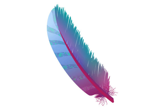 Colorful Realistic Feather. Decorative T: A Versatile Asset for Modern Creators