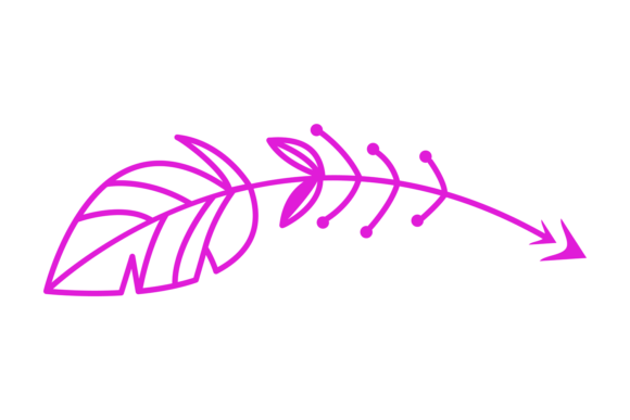 Decorative Arrow. Retro Style Hand Drawn: Integrating Nostalgic Vector Assets into Modern Workflows