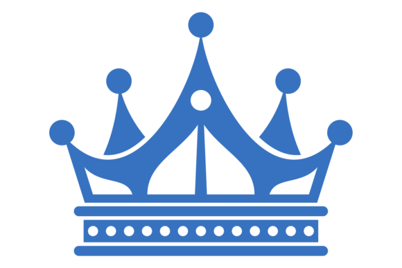 Decorative Crown. Majestic Symbol. Monar
