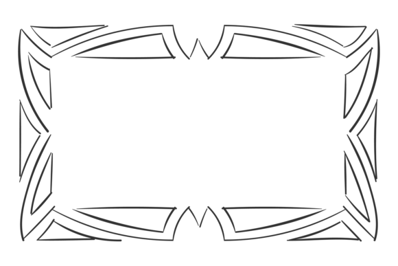 Decorative Frame Blank Square Border in Design