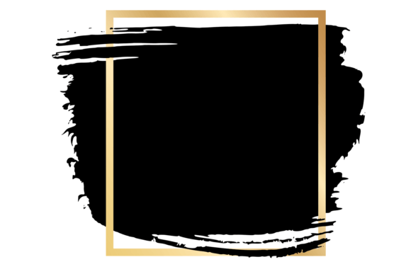 Decorative Grunge Frame. Golden Square W