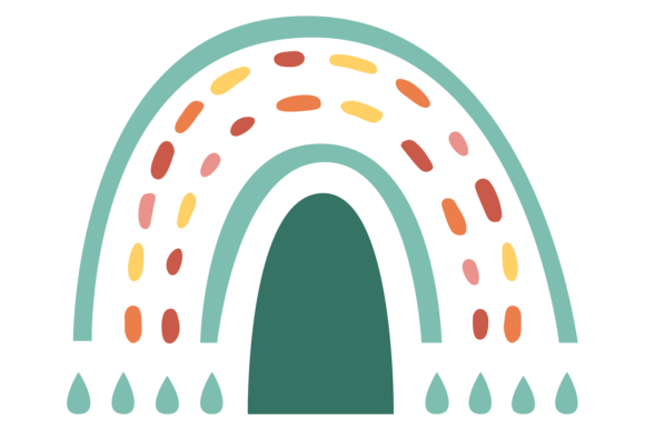 Decorative Rainbow Symbol. Cute Childish: A Strategic Asset for Modern Branding