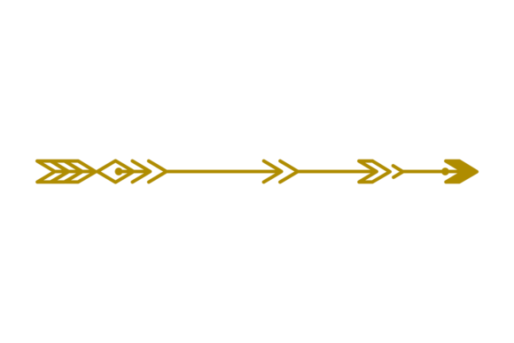 Decorative Text Divider. Golden Art Deco