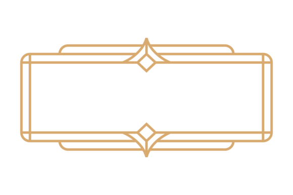 Evaluating the Vintage Decorative Label with Golden Border for Design Projects
