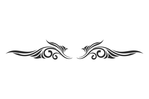 Filigree Page Break. Decorative Calligra
