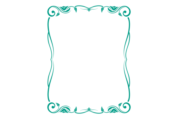 Floral Ornament Frame. Decorative Vintag