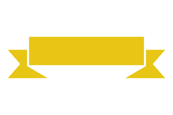 Golden Decorative Ribbon. Simple Modern