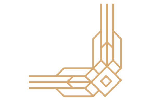 Ornamental Corner. Decorative Art Deco G