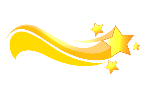 Star Burst Decorative Element. Golden Ba