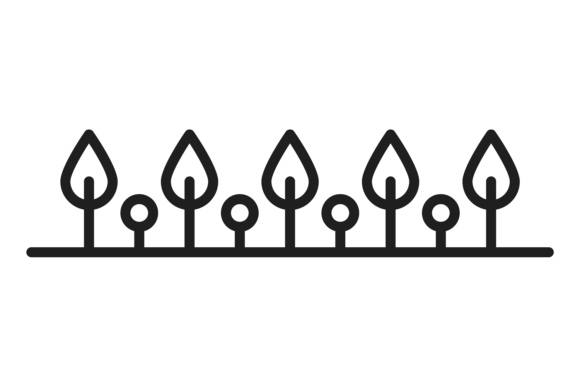 The Art of Minimalism: Embracing Black Trees in Row in Decorative Style