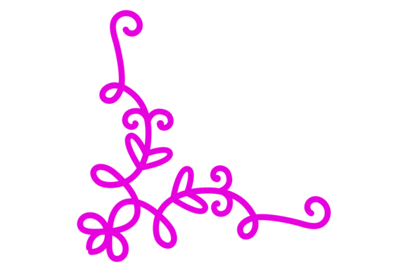 The Art of the Decorative Doodle Corner: Floral Branch