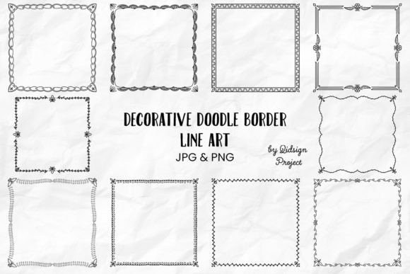 Unlocking Creativity with 10 Decorative Doodle Border Line Art for Every Project