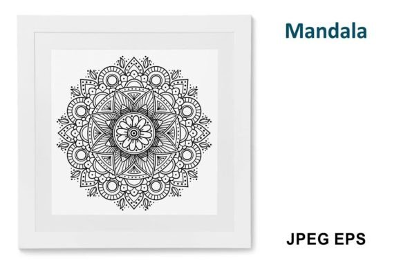 Vector Indian Mandala Outline Decorative: Unlocking Creative Potential in Design and Relaxation