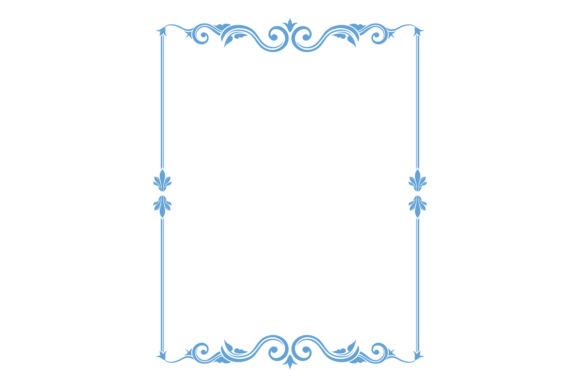 Vintage Decorative Frame. Old Filigree O