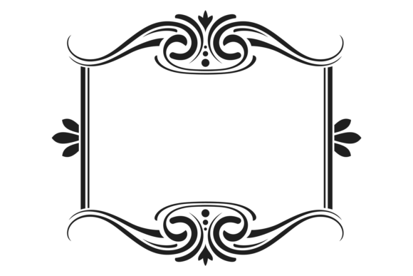 Vintage Elegant Text Border: Decorative Frames for Design
