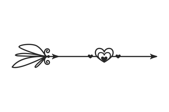 Vintage Hand Drawn Arrow Decorative Retro
